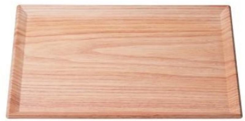 耐熱　富士長手木目盆　白木GC　ノンスリップ加工　尺1寸